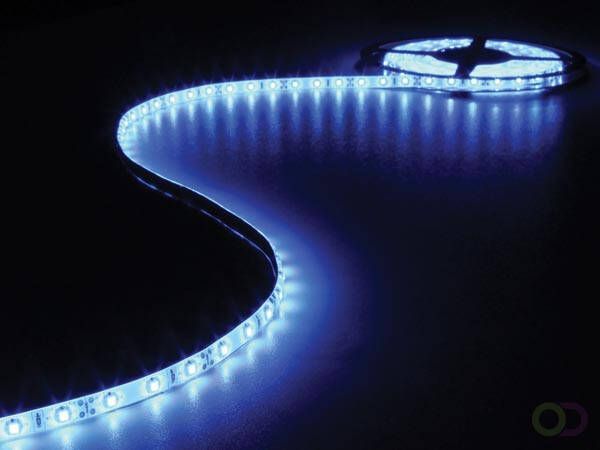 FLEXIBELE LED STRIP BLAUW 300 LEDS 5m -12V