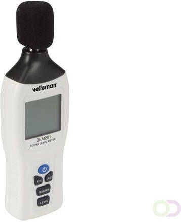 Velleman Geluidsniveaumeter 30 db-130 db LCD-Display automatische uitschakeling