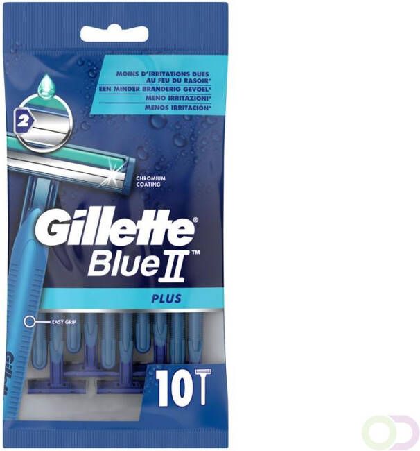 Gillette BlueII Plus Wegwerpmesjes Voor Mannen x10