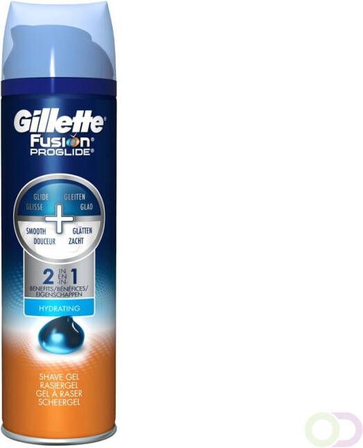 Gillette Fusion ProGlide 2-in-1 Scheergel Hydraterend 200 ml