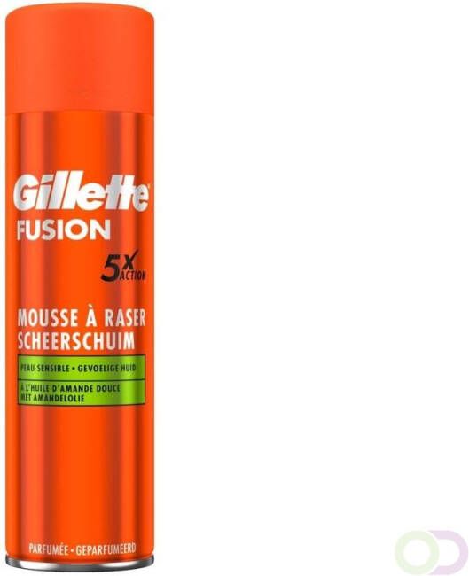 Gillette Fusion Scheerschuim Sensitive 6x250ml