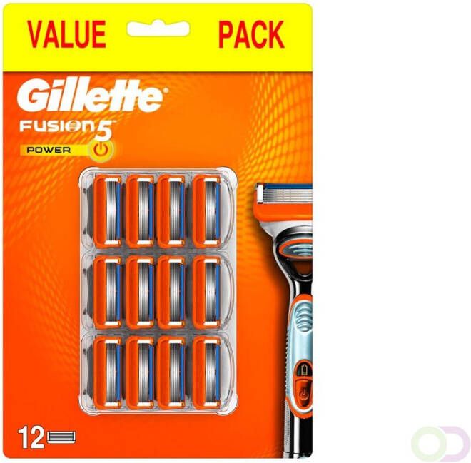 Gillette Fusion5 Power Scheermesjes 12 Navulmesjes