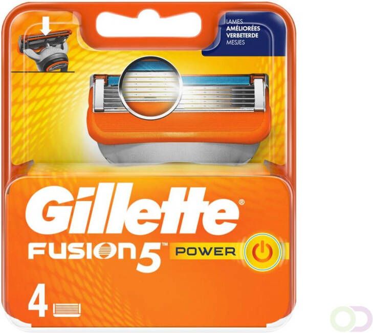 Gillette Fusion5 Power Scheermesjes 4 Navulmesjes