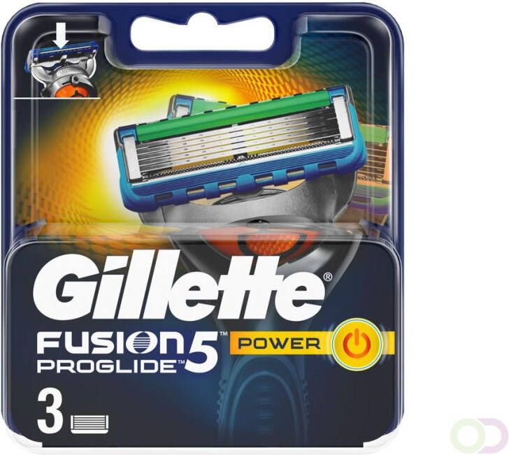 Gillette Fusion5 ProGlide Power Scheermesjes 3 Navulmesjes