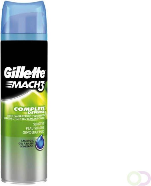 Gillette Mach3 Complete Defense Scheergel Gevoelige Huid 200 ml