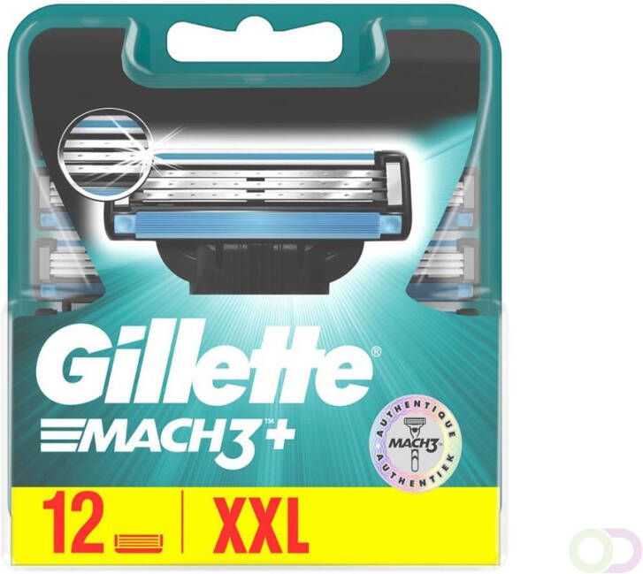 Gillette Mach3+ Scheermesjes Voor Mannen 12 Navulmesjes