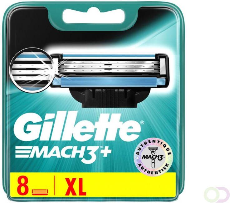 Gillette Mach3+ Scheermesjes Voor Mannen 8 Navulmesjes