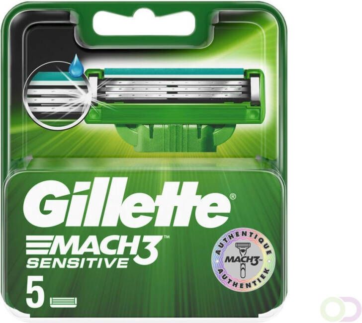 Gillette Mach3 Sensitive Scheermesjes 5 Navulmesjes
