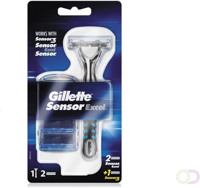 Gillette Sensor Excel Scheersysteem + 2 SensorExcel &amp 1 Sensor3 Mesjes