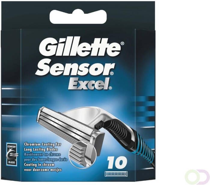 Gillette SensorExcel Scheermesjes Voor Mannen 10 Navulmesjes