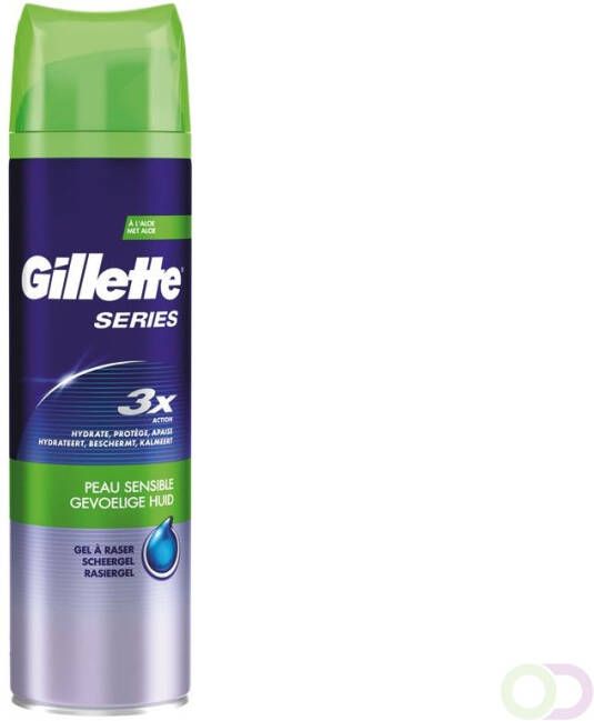 Gillette Series Gevoelige Huid Scheergel Voor Mannen 200 ml