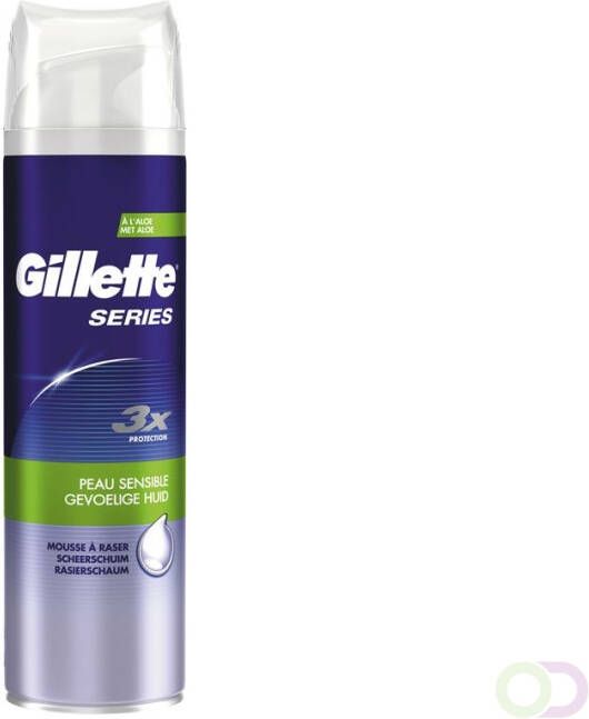 Gillette Series Gevoelige Huid Scheerschuim Voor Mannen 250 ml