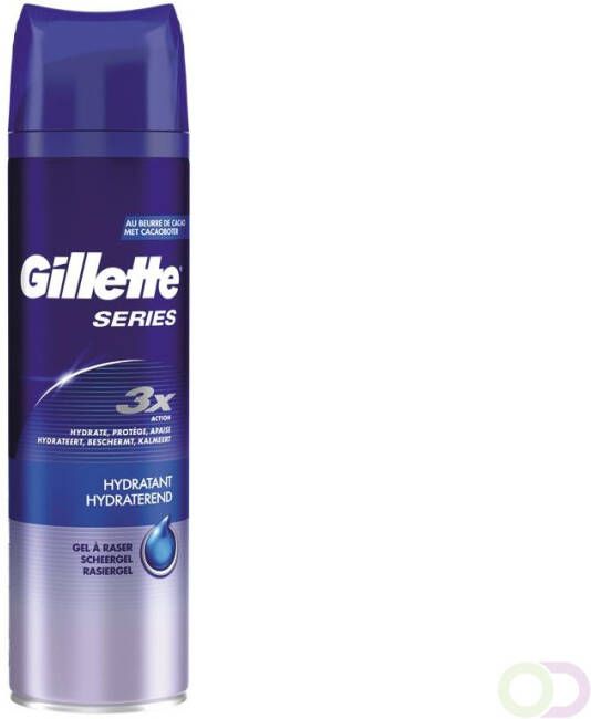 Gillette Series Hydraterende Scheergel Voor Mannen 200 ml