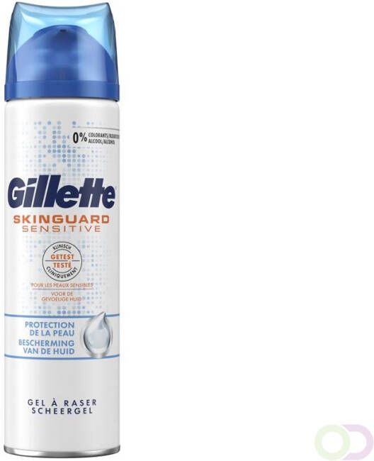 Gillette SkinGuard Sensitive Scheergel Voor Mannen 200 ml