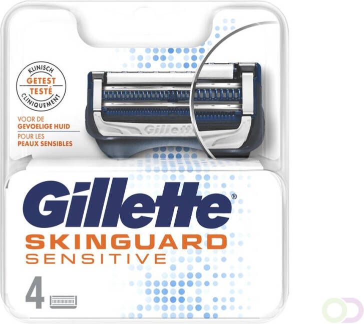 Gillette SkinGuard Sensitive Scheermesjes Voor Mannen 4 Navulmesjes