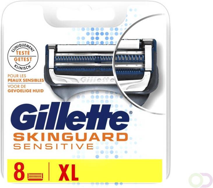 Gillette SkinGuard Sensitive Scheermesjes Voor Mannen 8 Navulmesjes