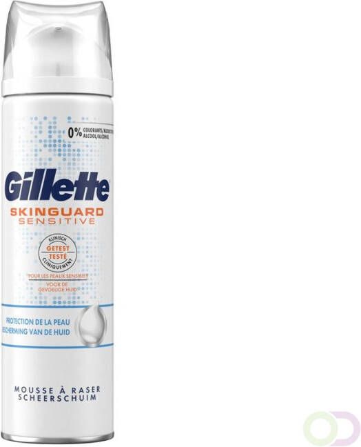 Gillette SkinGuard Sensitive Scheerschuim Voor Mannen 250 ml