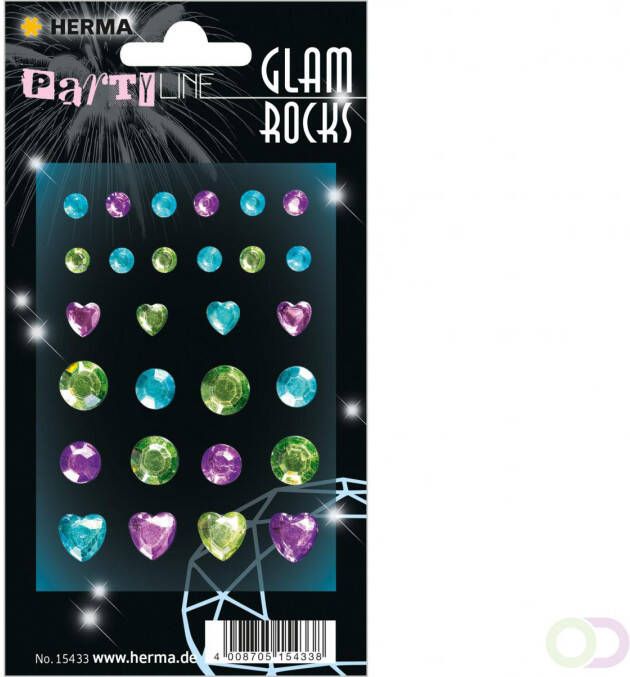 Glam Rocks diamant mint & lichtblauw