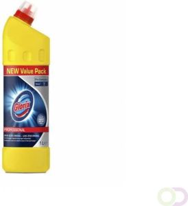 Glorix Pro Formula Dikke Bleek Toiletreiniger 12 x 1Liter
