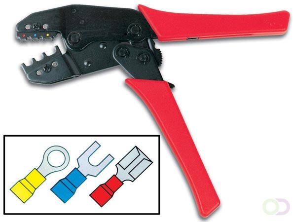 Robuuste krimptang voor fast-on pluggen 6 perfect voor geÃÂ¯soleerde verbindingen
