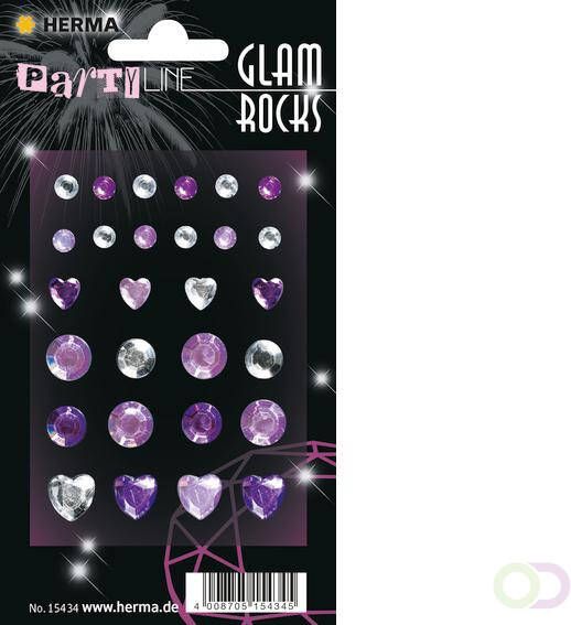 HERMA 15434 Glam Rocks diamant purple &amp zilver