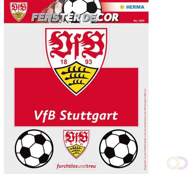 HERMA 1993 Venster Deco VfB Stuttgart 25 x 35 cm Borst Ring