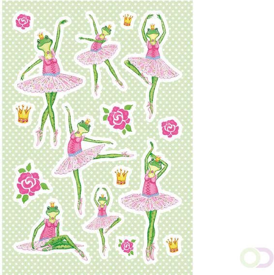 HERMA 3091 Stickers kikker ballerina glitter folie