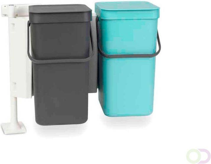 Inbouwafvalemmer Sort &amp Go 2x12 ltr Brabantia