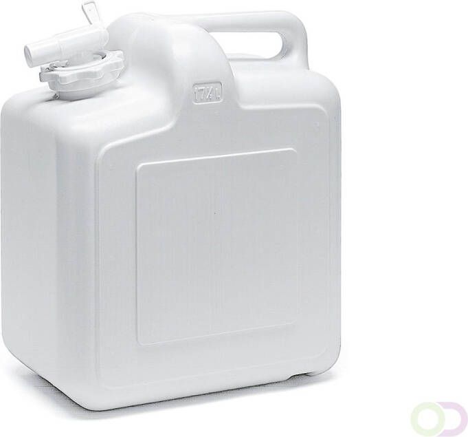 Merkloos Jerrycan met Kraan 17.5 liter Wit