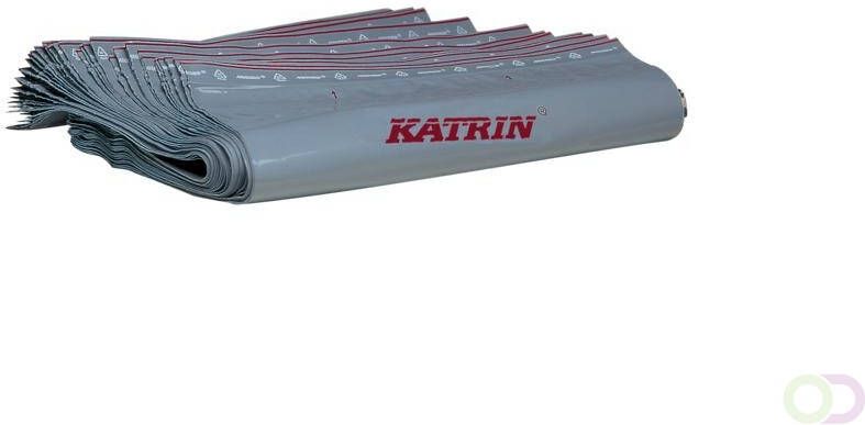 Katrin plastic afvalzak grijs afm. 30x270x200mm 4x50zakken