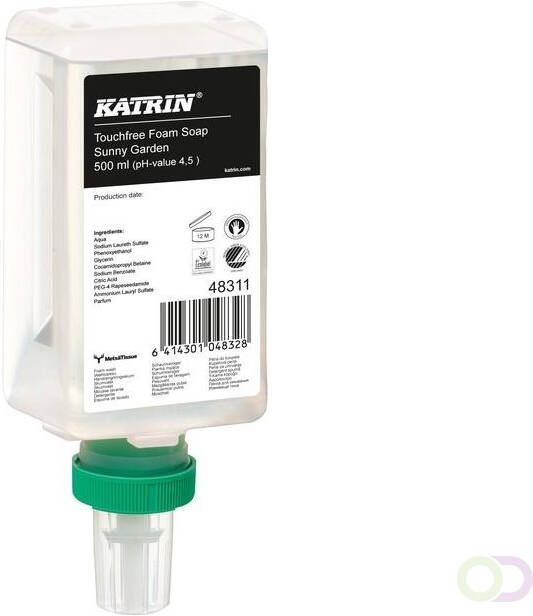 Katrin touchfree foam zeep Sunny Garden 12x500ml