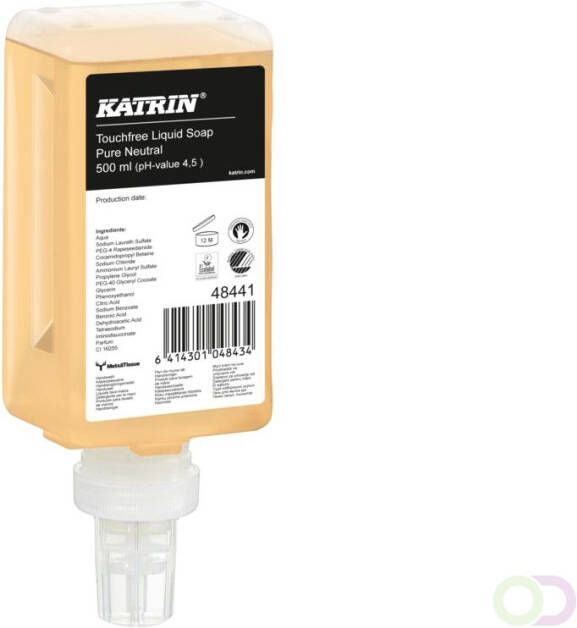 Katrin touchfree vloeibare zeep Pure Neutral 12x500ml