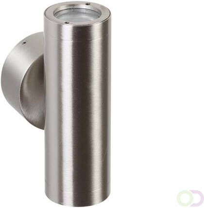 LED BUITENWANDLAMP (ROESTVRIJ STAAL) DUBBEL 230V IP44