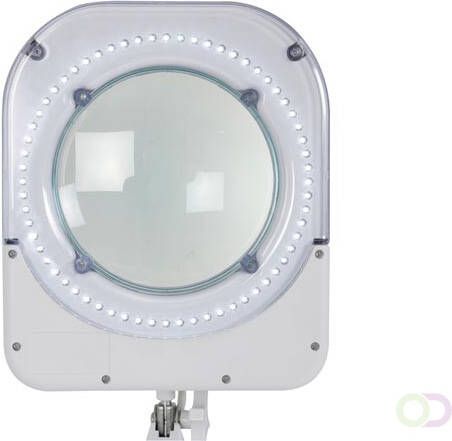 LED BUREAULAMP MET VERGROOTGLAS 5 DIOPTRIE 6W 64 st.- WIT