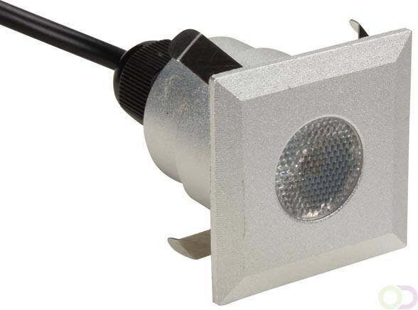 LED-GRONDSPOT 5 x 0.6 W LED VIERKANT WARMWIT