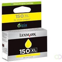 LEXMARK 150XL inktcartridge geel standard capacity 700 pagina's 1-pack return program