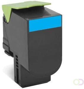 LEXMARK 802SCE tonercartridge cyaan standard capacity 2.000 pagina's 1-pack corporate