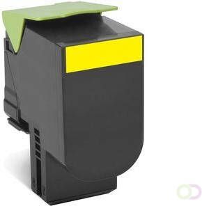 LEXMARK 802SYE tonercartridge geel standard capacity 2.000 pagina's 1-pack corporate