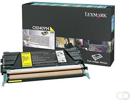 LEXMARK C524 C532 C534 tonercartridge geel high capacity 5.000 pagina's 1-pack Return program