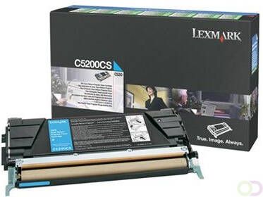 LEXMARK C530 tonercartridge cyaan standard capacity 1.500 pagina's 1-pack return program