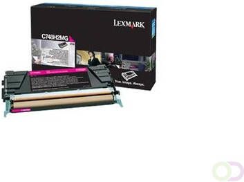 LEXMARK C748 tonercartridge magenta high capacity 10.000 pagina's 1-pack