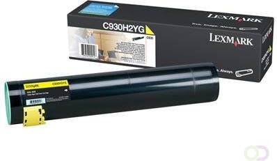 LEXMARK C935 tonercartridge geel standard capacity 24.000 pagina's 1-pack