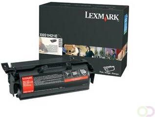 LEXMARK X651 X652 X654 X656 X658 tonercartridge zwart standard capacity 25.000 pagina's 1-pack