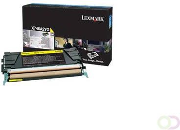 LEXMARK X746 X748 7K tonercartridge geel standard capacity 7.000 pagina's 1-pack