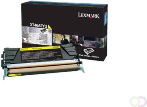 LEXMARK X746 X748 tonercartridge geel standard capacity 7.000 pagina's 1-pack