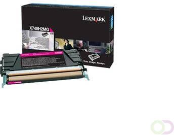 LEXMARK X748 10K tonercartridge magenta high capacity 10.000 pagina's 1-pack