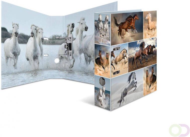 Motief ordner A4 dieren paarden