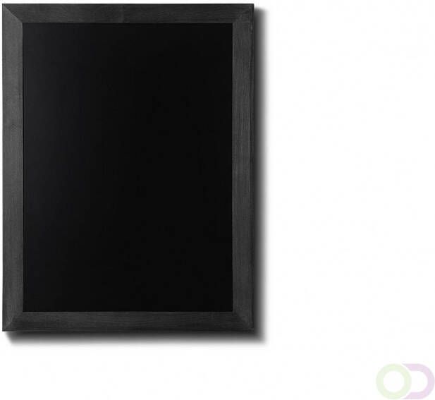 Natura Krijtbord Wandmontage Zwart 50 x 60 cm