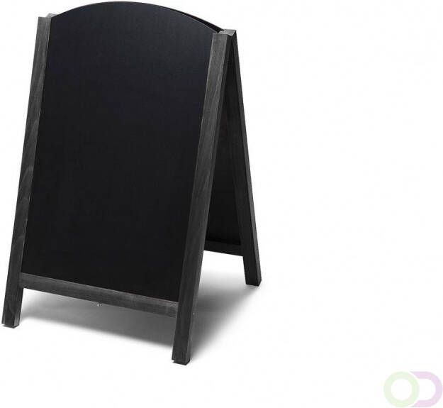 Stoepbord krijt A model JD Natura Fast Switch 55x85 Zwart