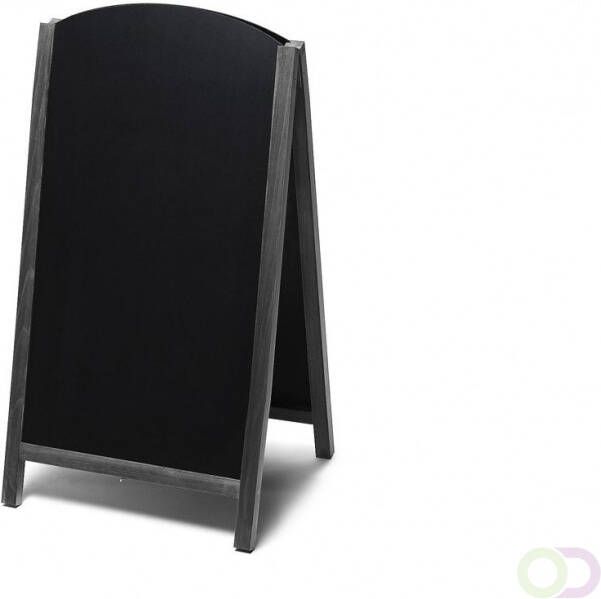 Stoepbord krijt A model JD Natura Fast Switch 68x120 Zwart